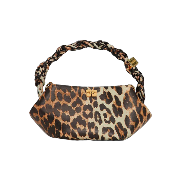 Ganni Leopard Mini Bou Bag