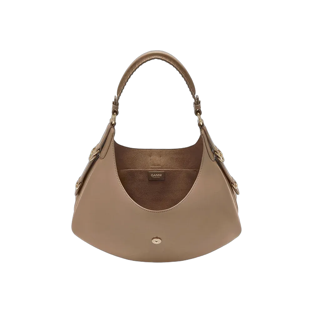 Ganni Small Kat Bag in Brown