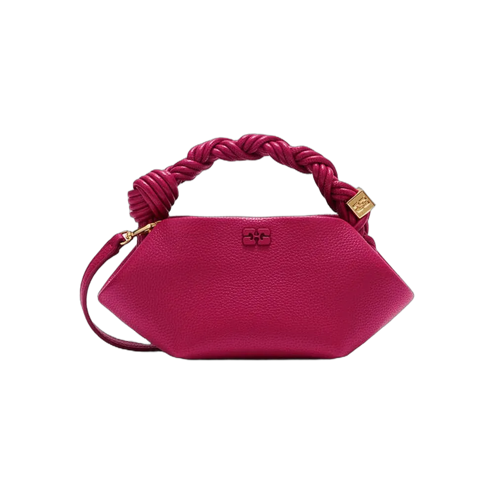 Ganni Mini Bou Bag in Grained Red