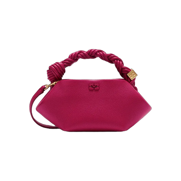 Ganni Mini Bou Bag in Grained Red