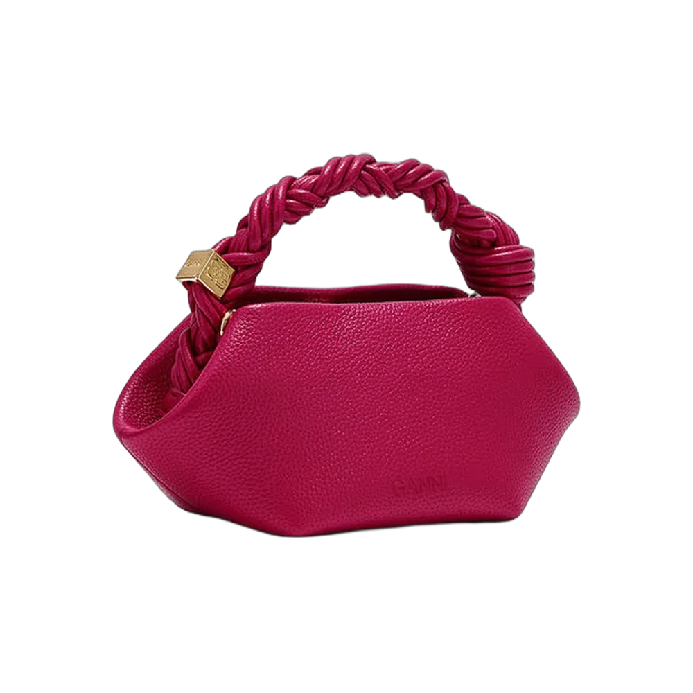 Ganni Mini Bou Bag in Grained Red
