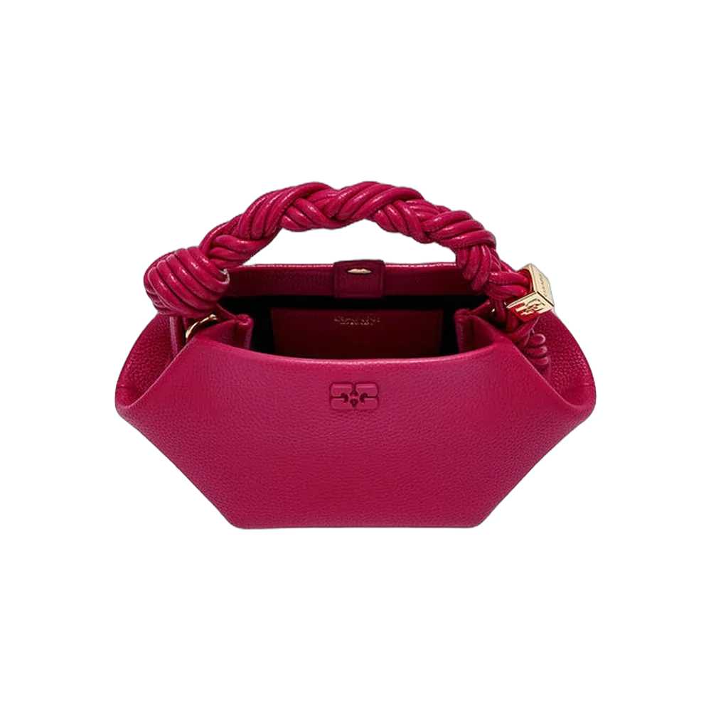 Ganni Mini Bou Bag in Grained Red