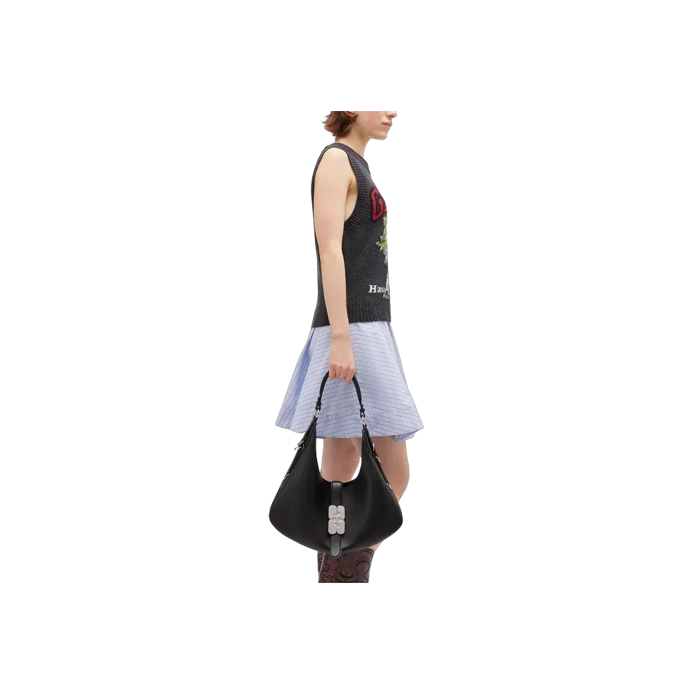 Ganni Black Small Kat Bag