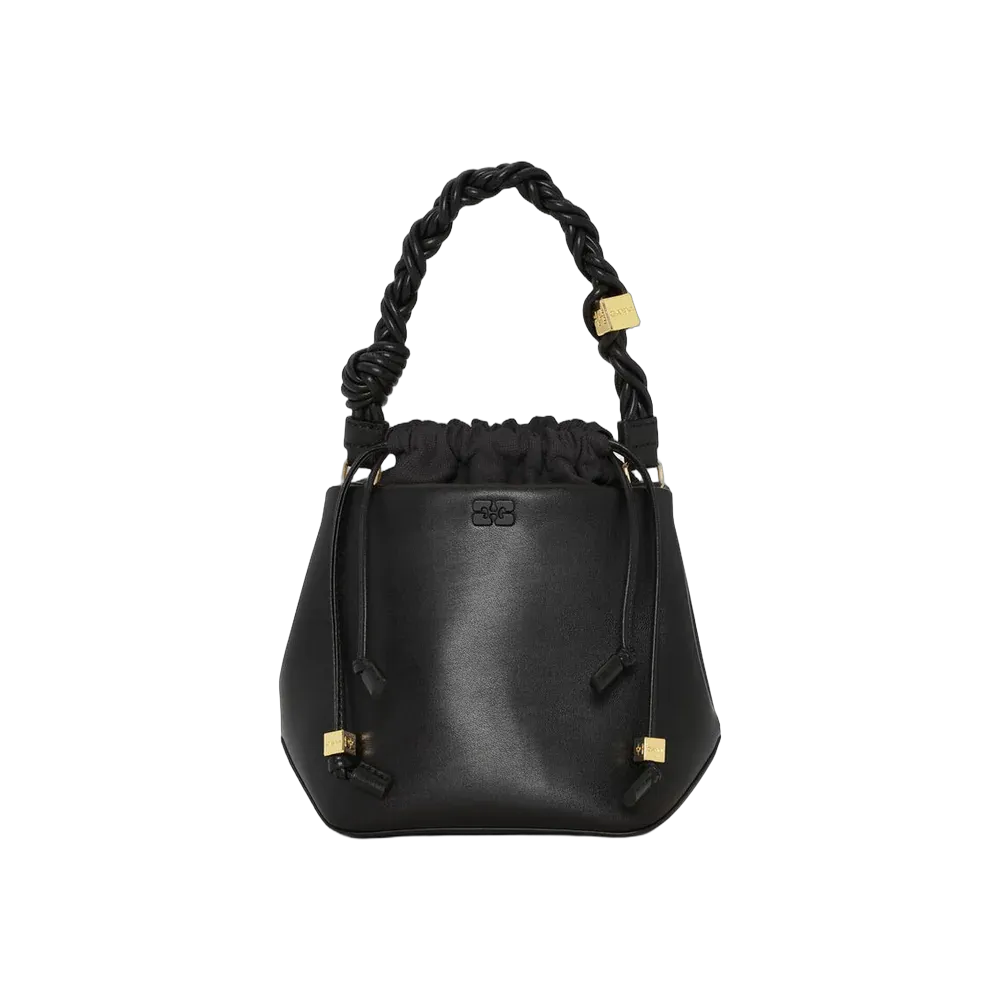 Ganni Black Bou Bucket Bag