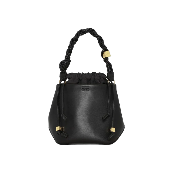 Ganni Black Bou Bucket Bag