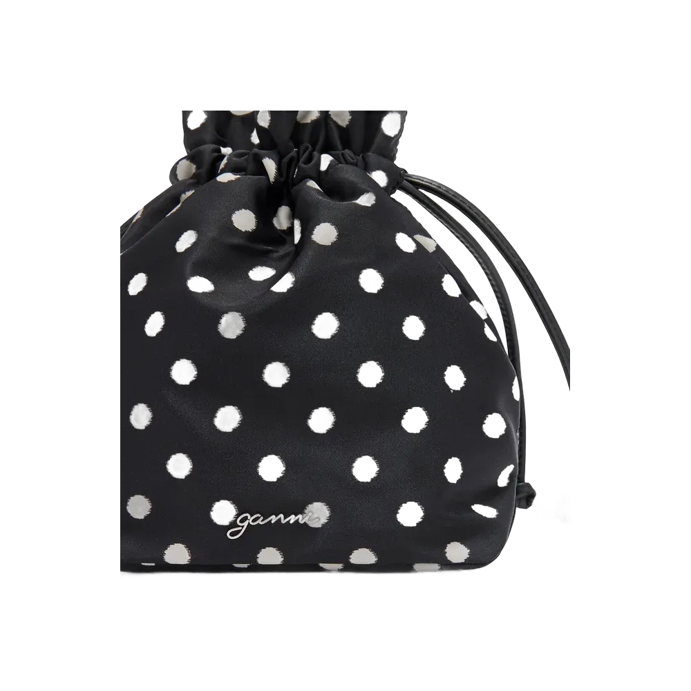 Ganni Printed Bou Bucket Pouch with Dots