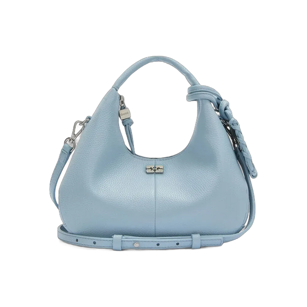 Ganni Mini Hobo Bag in Blue