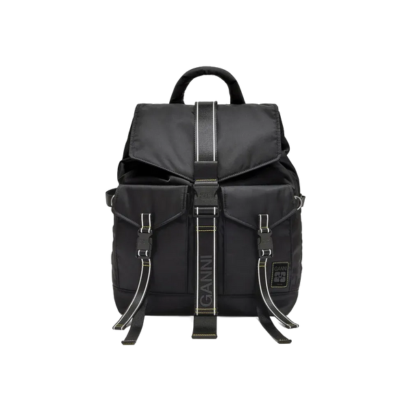 Ganni Backpack in Black Re-Tech