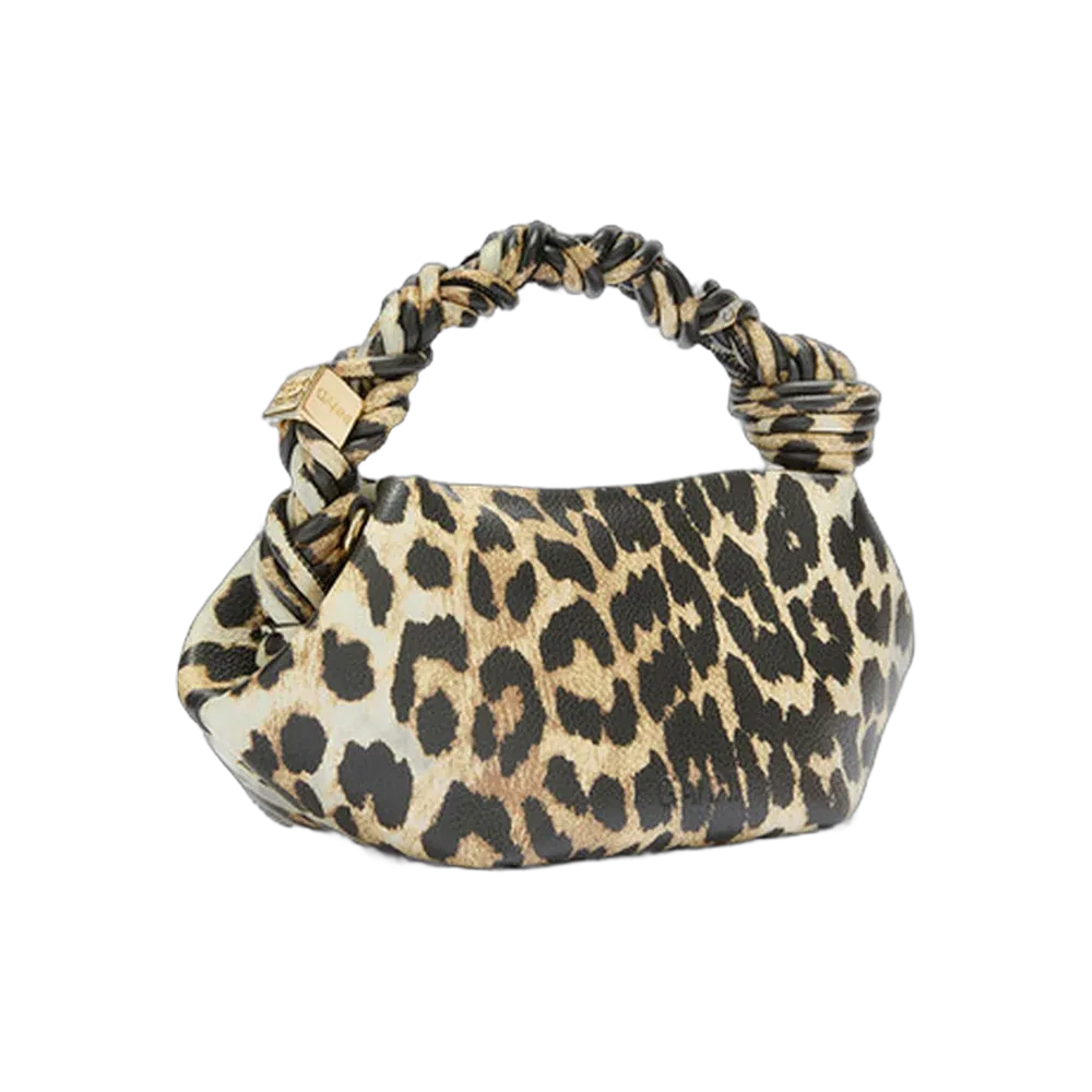 Ganni Daisy Duck Leopard Mini Bou Bag