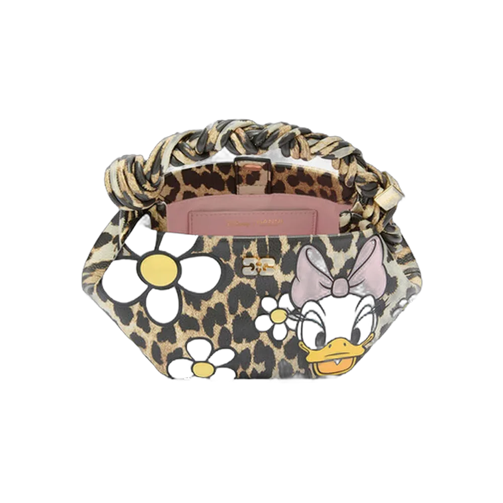 Ganni Daisy Duck Leopard Mini Bou Bag