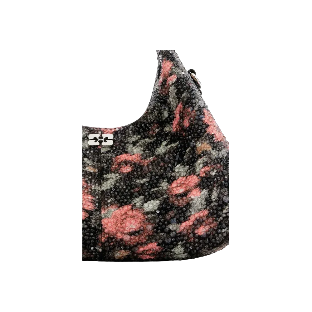Ganni Mini Hobo Bag with Beaded Flower