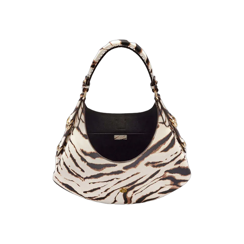 Ganni Small Kat Bag in Zebra