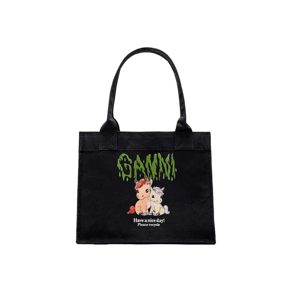 Ganni Pony Printed Large Tote