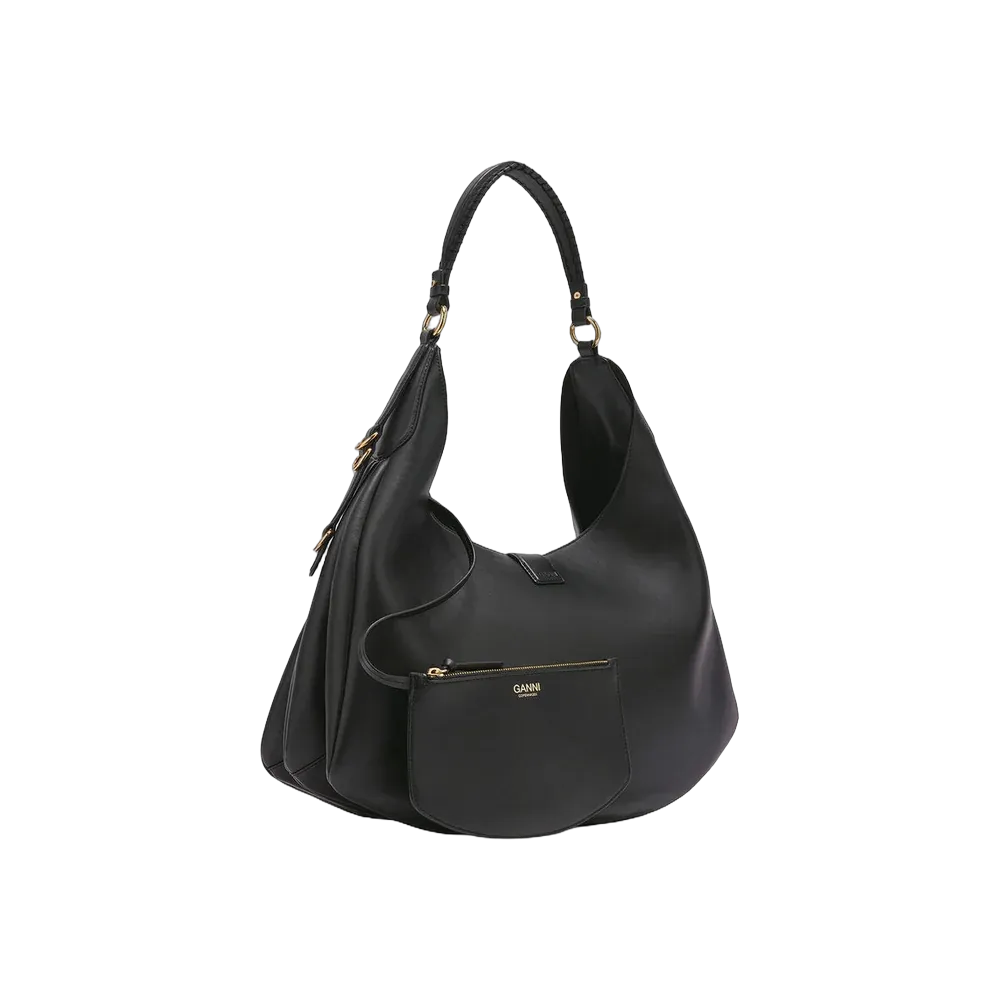 Ganni Black Large Kat Bag