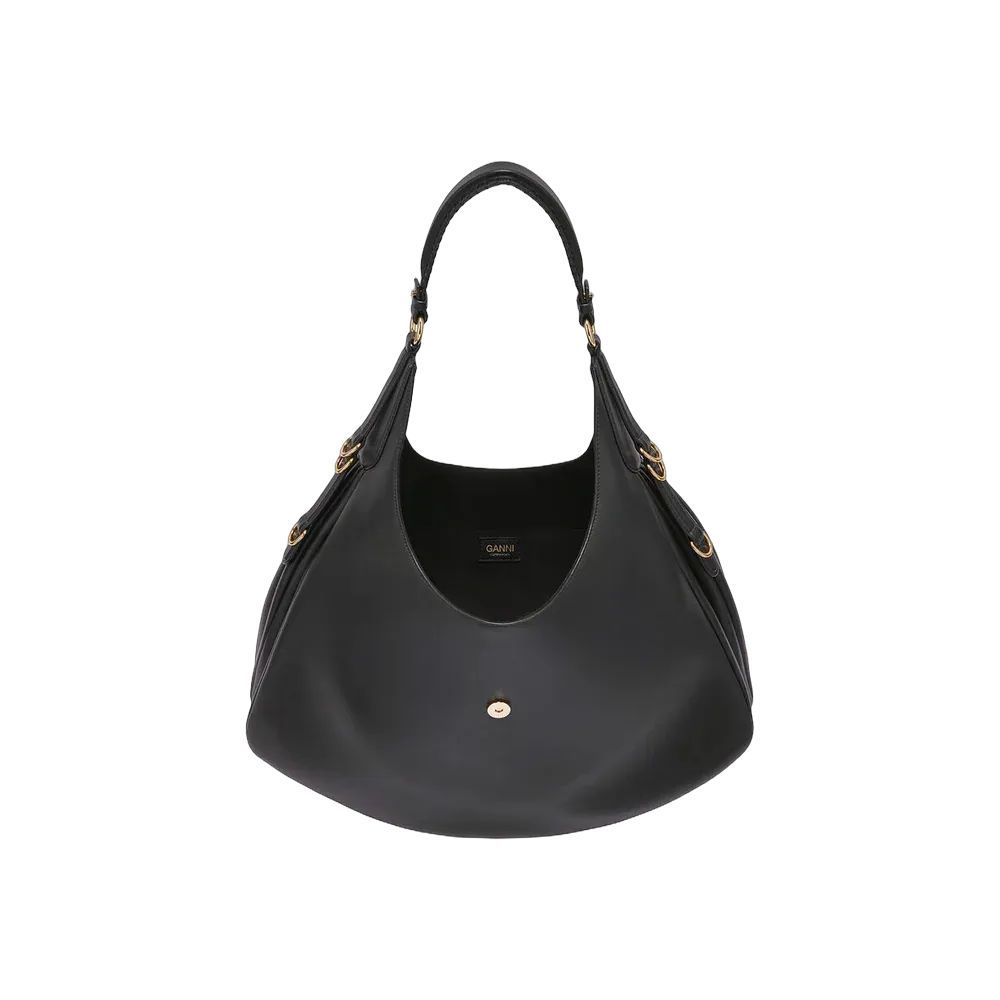 Ganni Black Large Kat Bag
