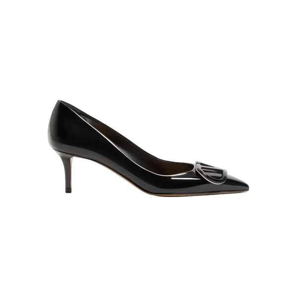 Valentino VLogo Signature Patent Leather Pumps 60mm Black