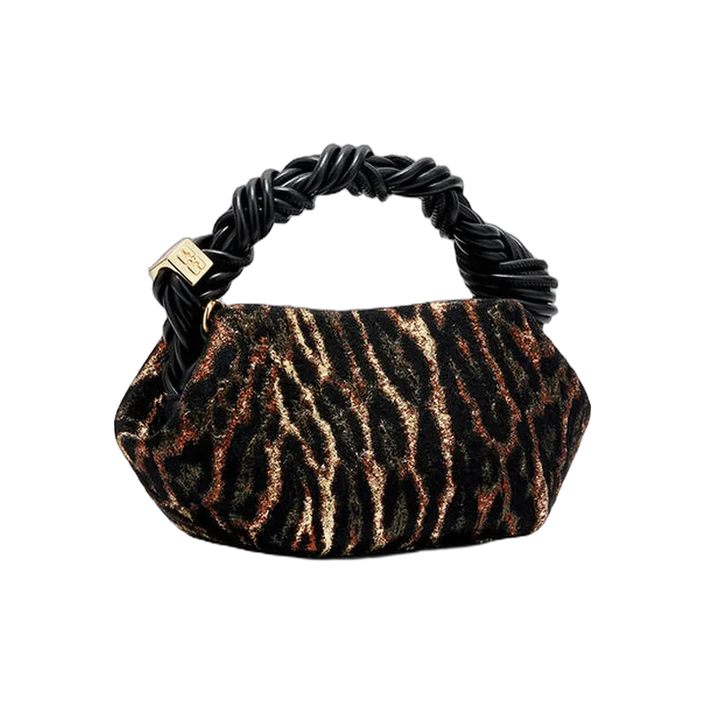 Ganni Metallic Cloque Mini Bou Bag