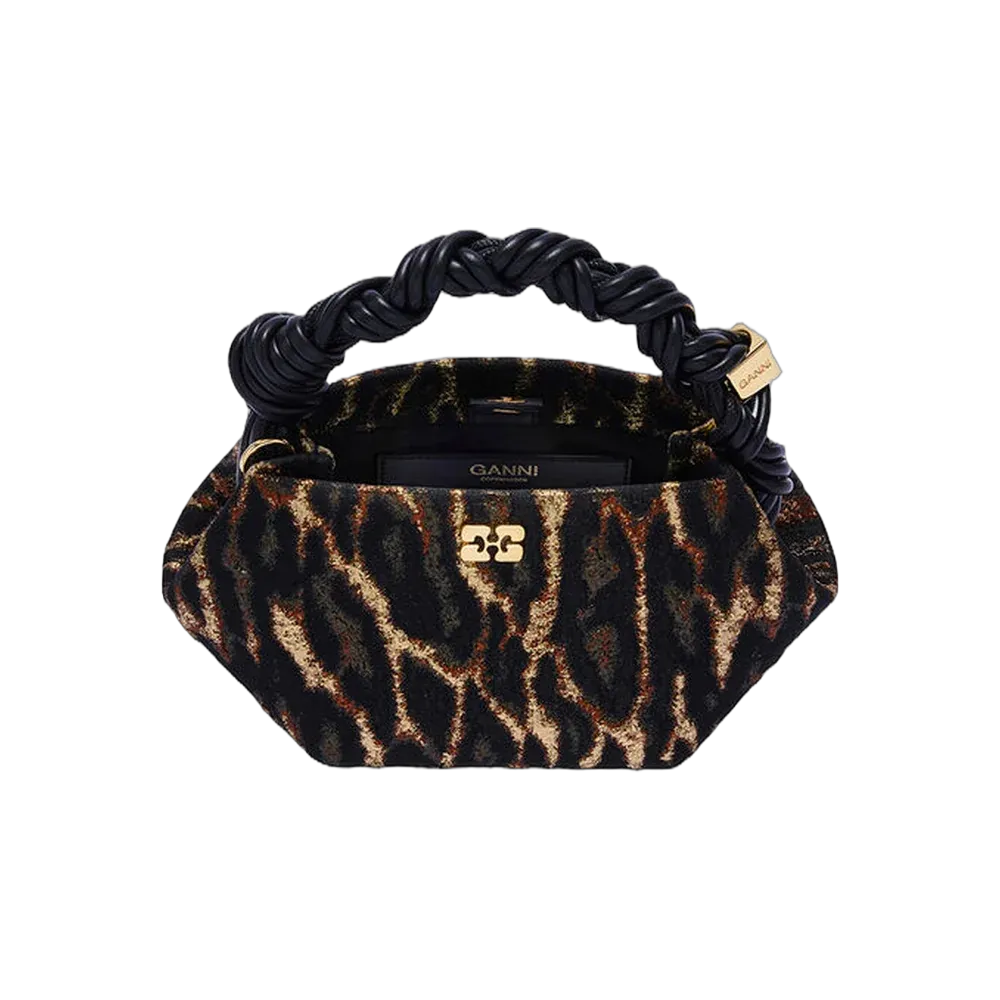 Ganni Metallic Cloque Mini Bou Bag
