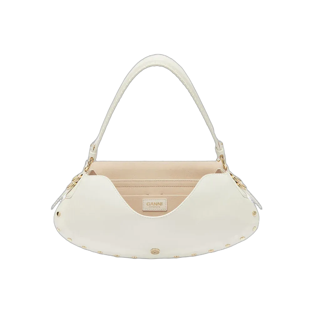 Ganni B-Kat Bag Studs in White