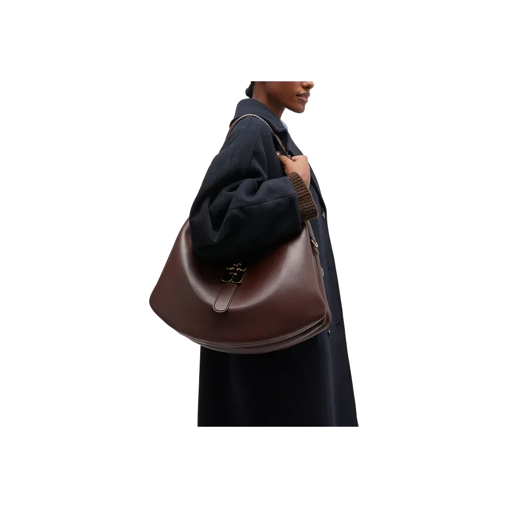 Ganni Brown Large Kat Bag