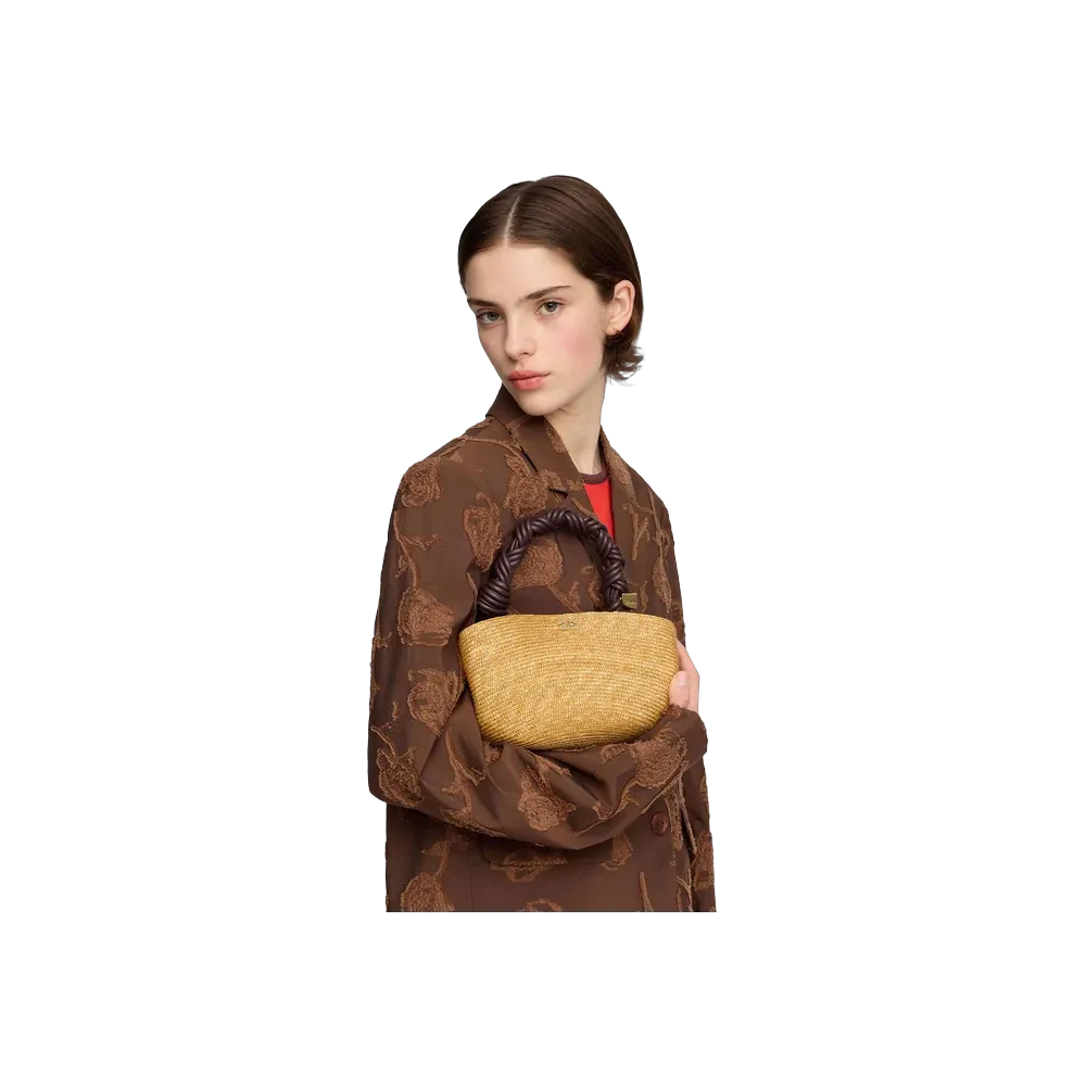 Ganni Mini Bou Bag in Straw