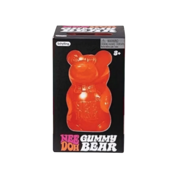 NeeDoh Gummy Bear Squishy Fidget Toy Orange