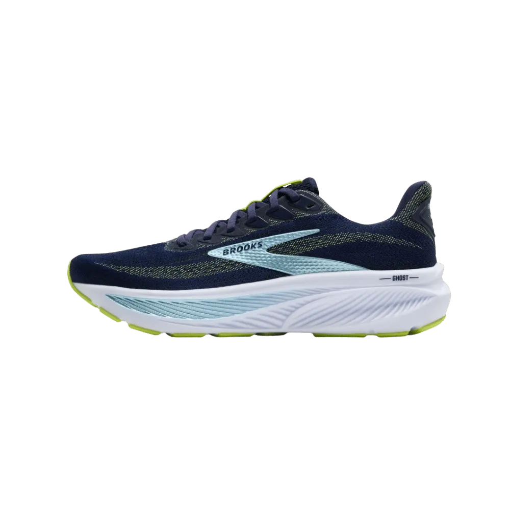 Brooks Ghost 17 Peacoat Lime Blue
