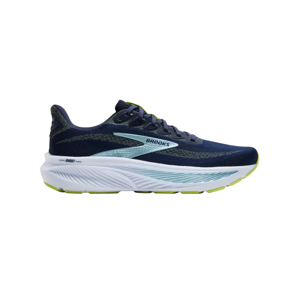 Brooks Ghost 17 Peacoat Lime Blue