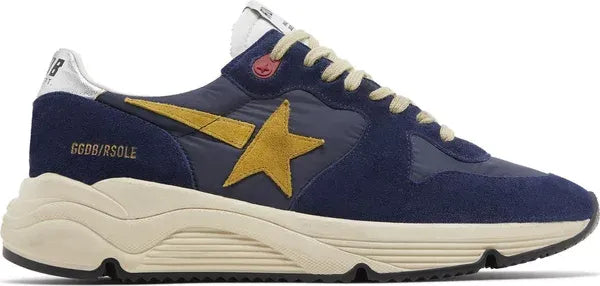 Golden Goose Running Sole 'Dark Blue Mustard'