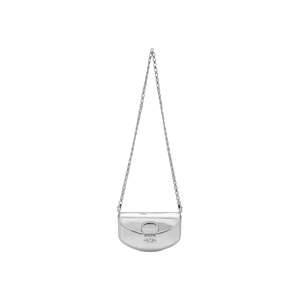 Ganni Silver Apo-G Wallet On Chain