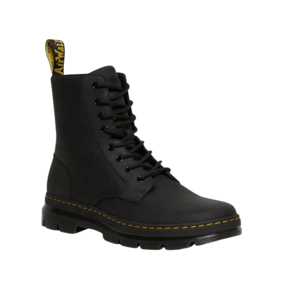 Dr Martens Combs Leather Casual Boots Black