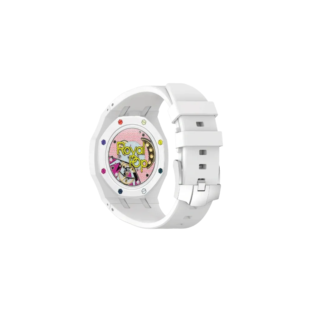 Royal Pop Unofficial Watch Strap - Huit Blanc