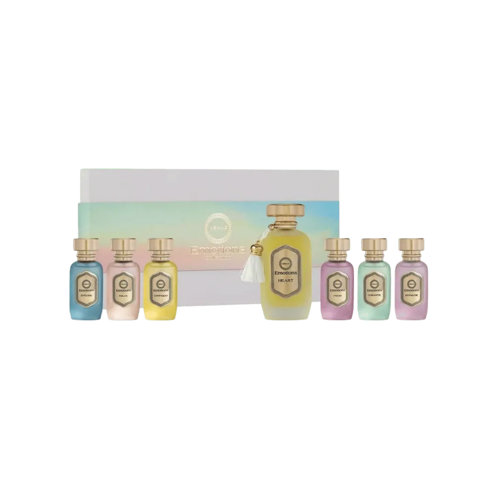 Armaf Emotions Heart Eau de Parfum Unisex Gift Set - 7 Fragrances Blend of Emotions