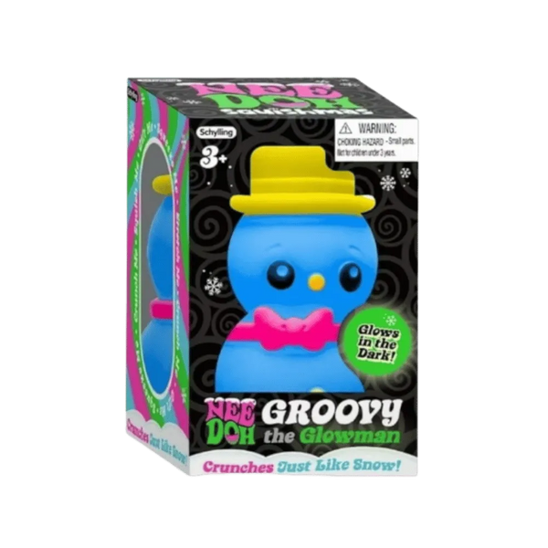 NeeDoh Groovy the Glowman Squishy Fidget Toy Blue