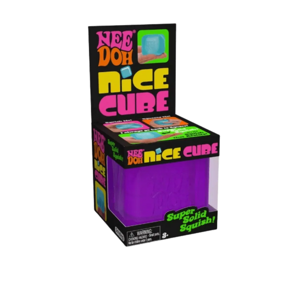 NeeDoh Nice Cube Squishy Fidget Toy Purple