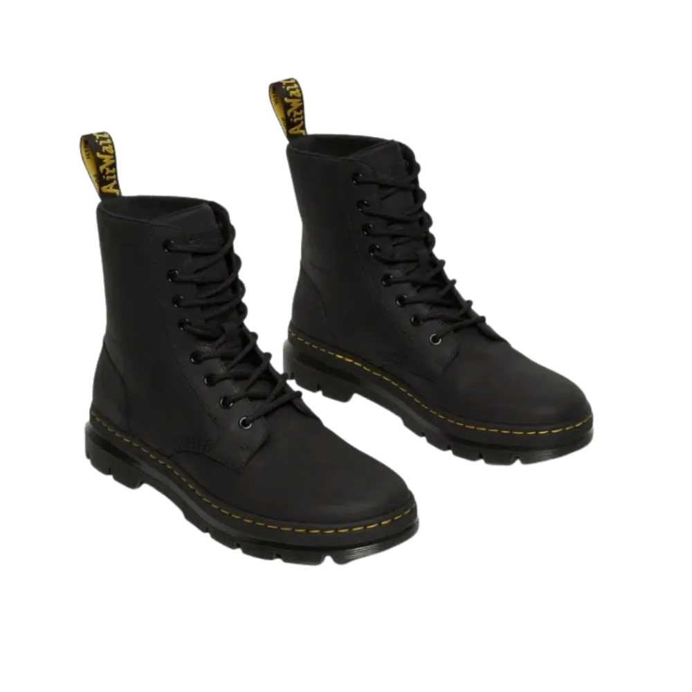 Dr Martens Combs Leather Casual Boots Black