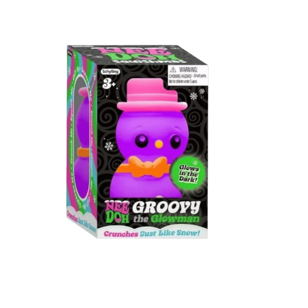 NeeDoh Groovy the Glowman Squishy Fidget Toy Purple