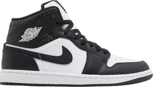 Air Jordan 1 Mid 'Panda Elephant/Off Noir'