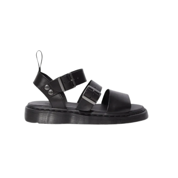 Dr Martens Gryphon Brando Leather Gladiator Sandals BLACK