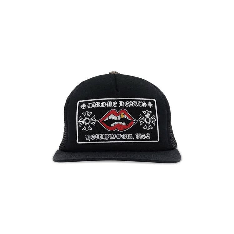 Chrome Hearts Chrome Hearts Chomper Hollywood Trucker Hat Black