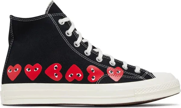 Converse x PLAY Comme des Garçons Chuck 70 Multi Heart High 'Black'