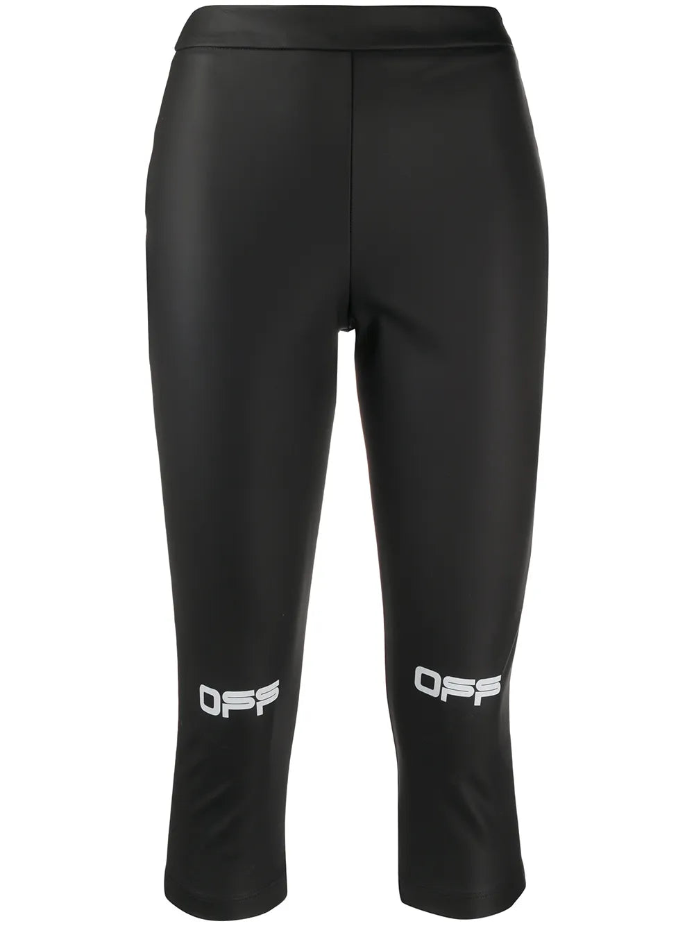 Off-White logo print cropped leggings