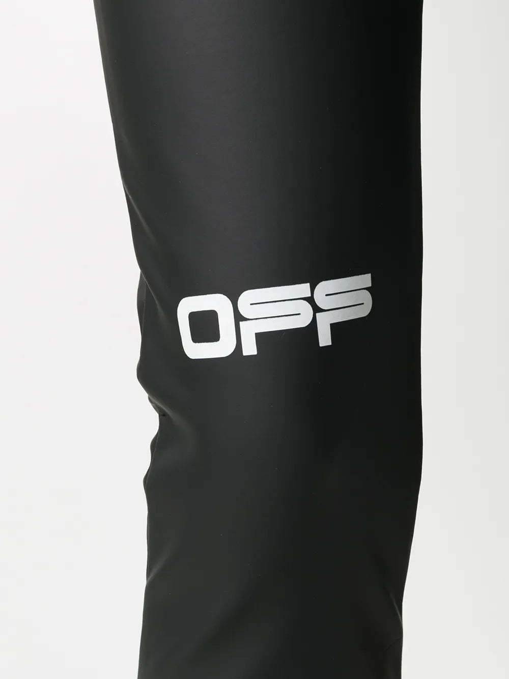 Off-White logo print cropped leggings