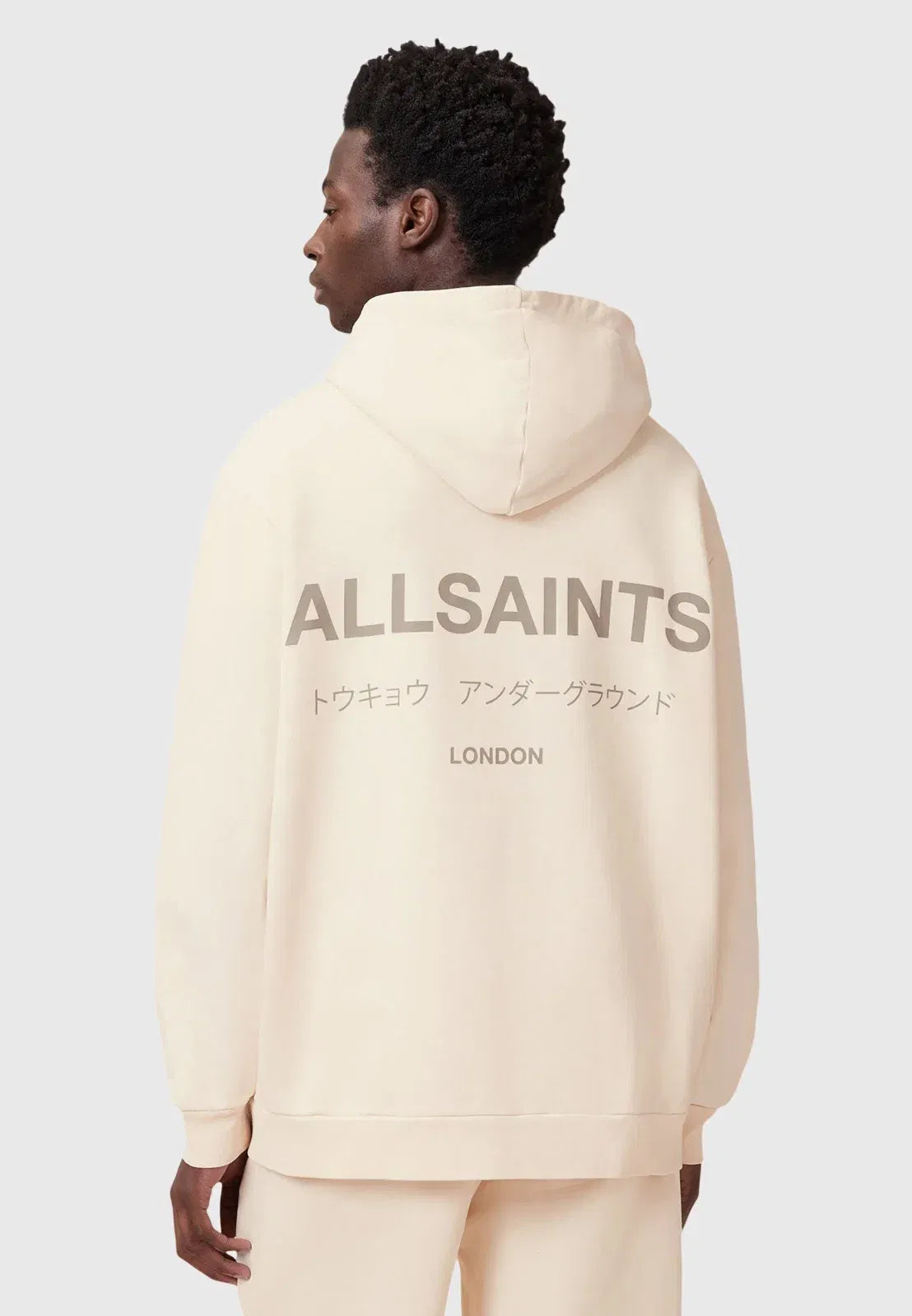 All Saints All Saints Underground Oth Hoodie Sandy White