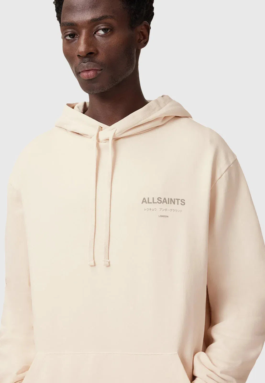 All Saints All Saints Underground Oth Hoodie Sandy White