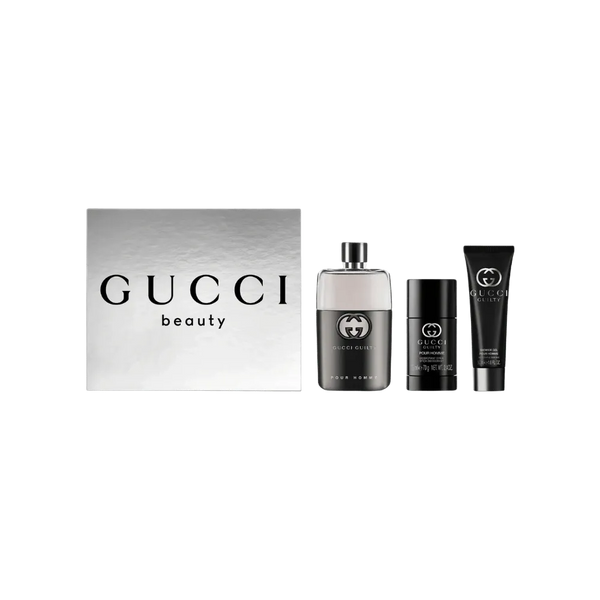Gucci Guilty Eau de Toilette Gift Set for Men (Silver Gift Box)