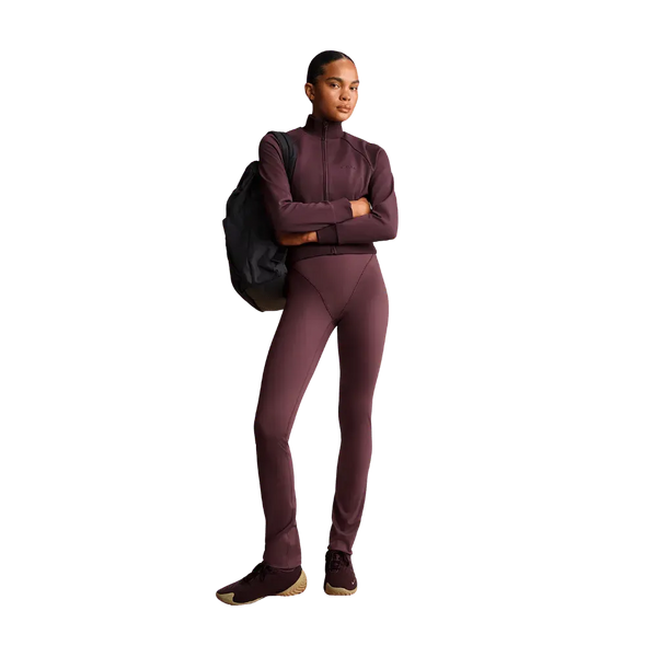 Nike X Skims Matte Women's High-Waisted V-Panel Straight Leggings CURRANT