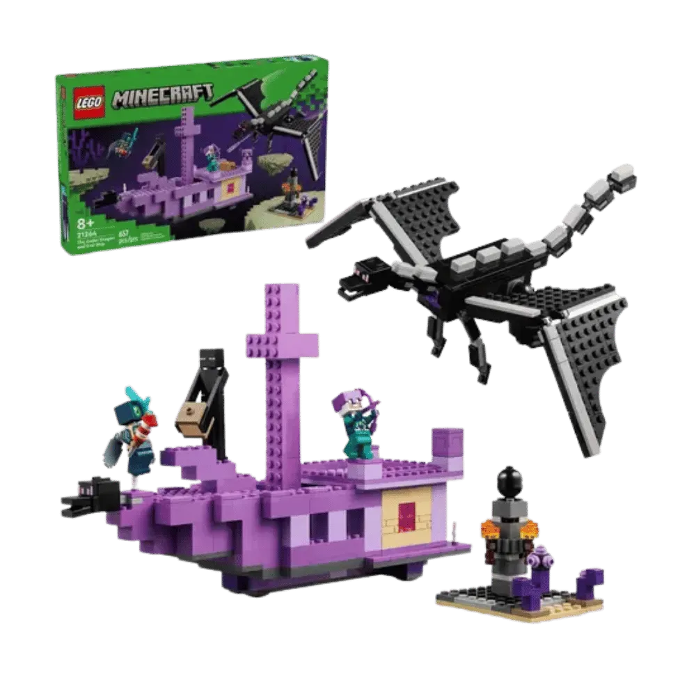 Lego Minecraft The Ender Dragon and End Ship