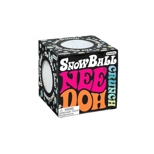 NeeDoh Snowball Crunch Squishy Fidget Toy White