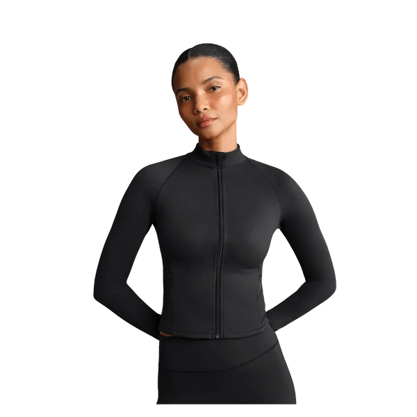 Nike X Skims Matte Women's Mock-Neck Full-Zip Jacket Obsidian
